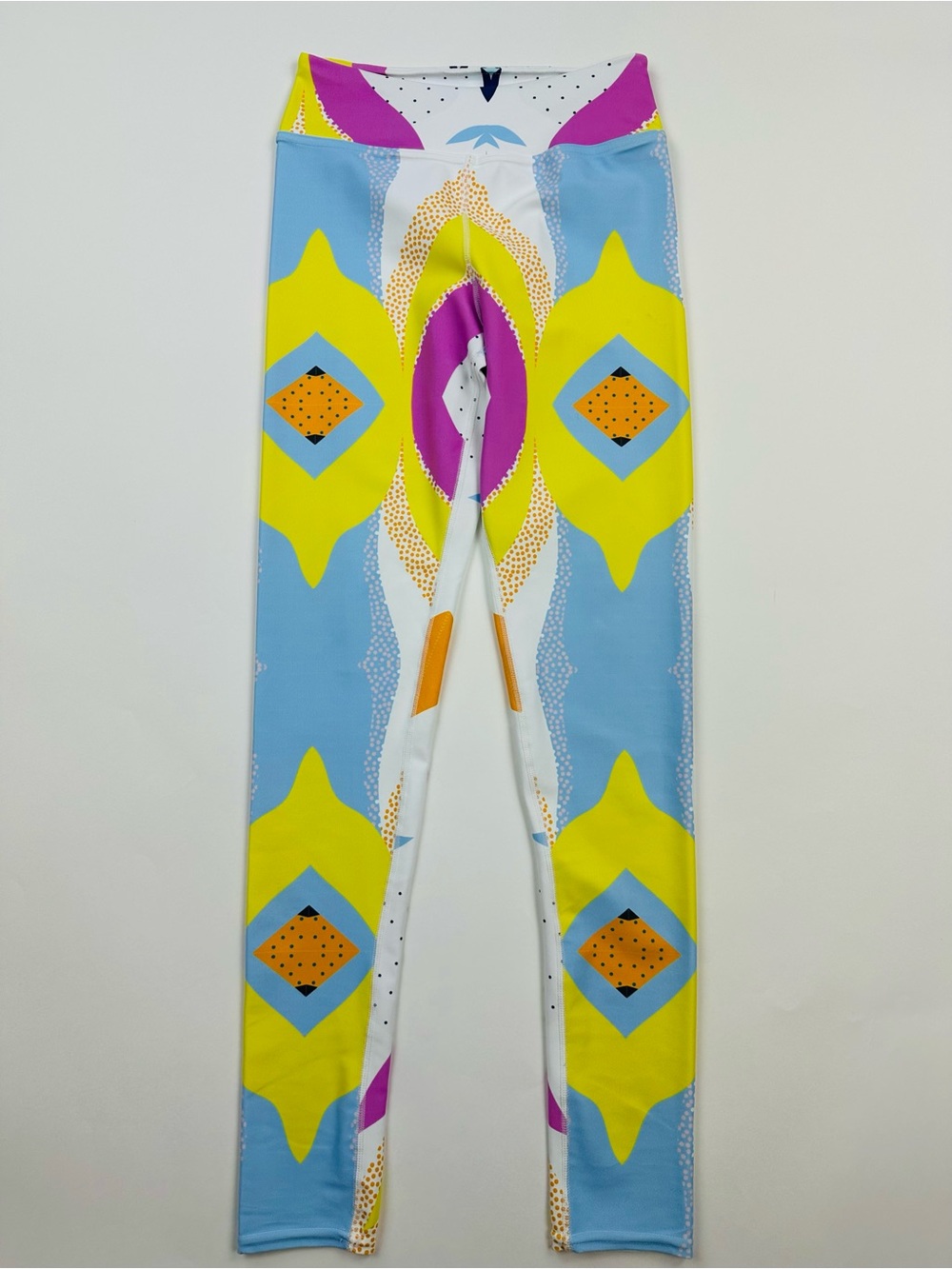 Katie Kime Cute Colorful Abstract Printed Leggings Size Medium